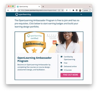OpenLearning Ambassador Qualification