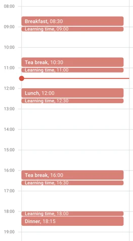 Time block schedule example